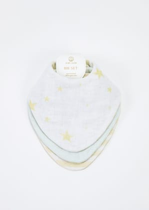 Luna Set of 3 Bibs
