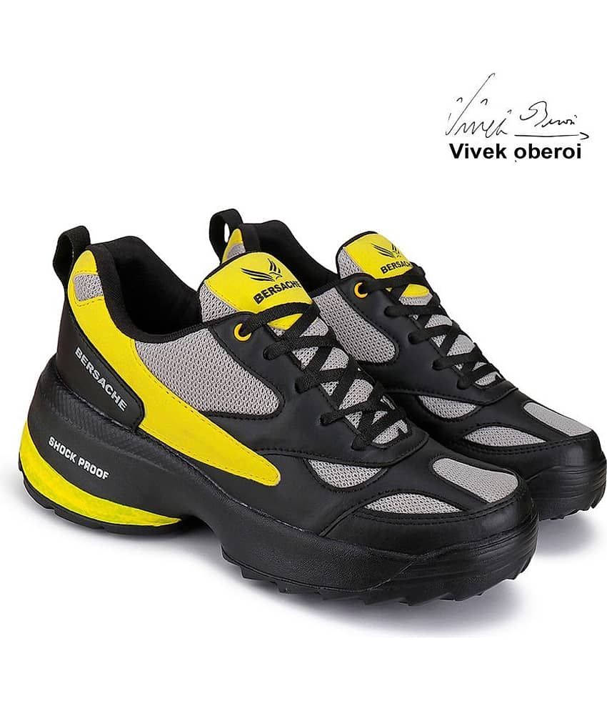Bersache Casual Shoes Black Men's Outdoor