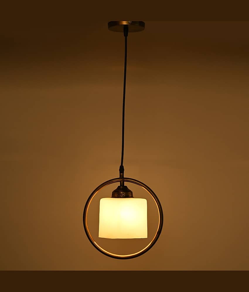 Somil Glass Ceiling Light Pendant White - Pack of 1