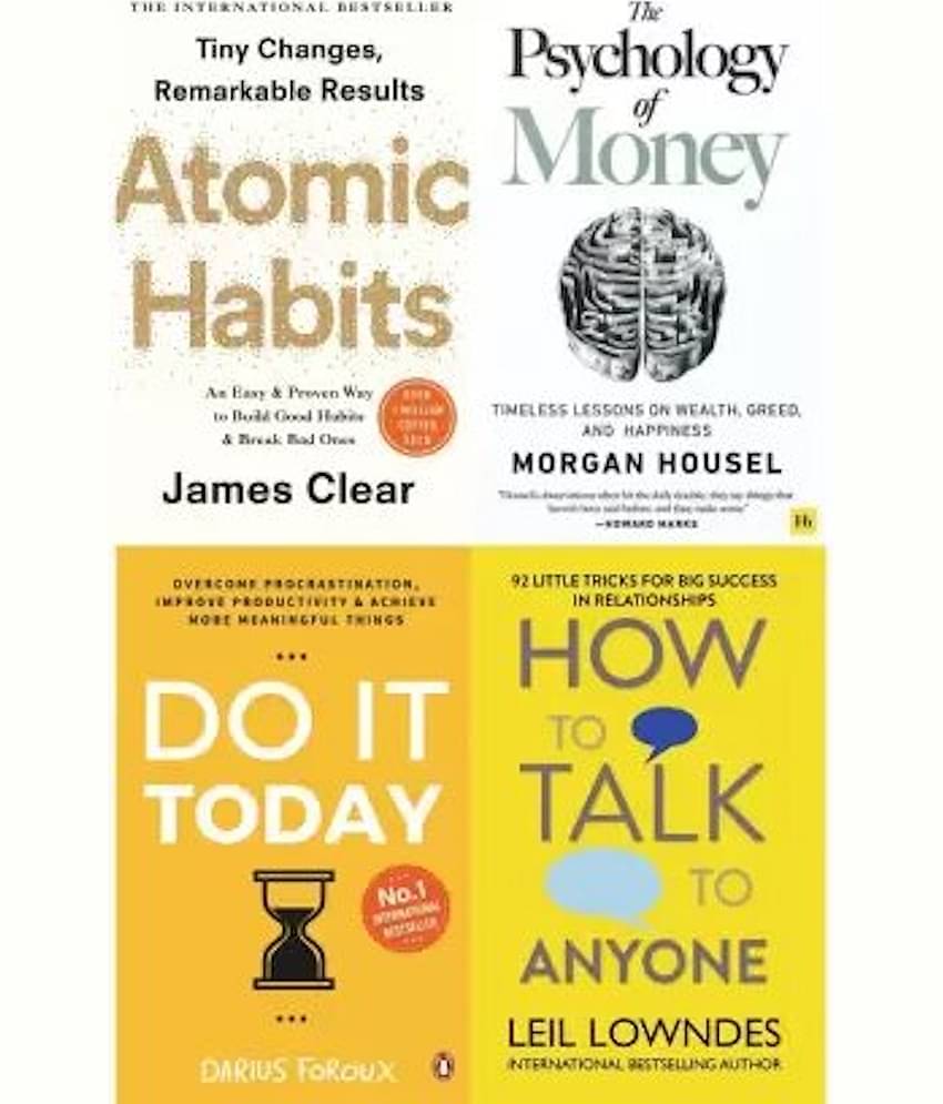 Do It Today Combo By James Clear, Morgan Housel, Leil Lowndes