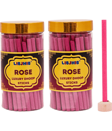 Libjhib Incense Dhoop Sticks Rose 120 gm ( Pack of 2 )