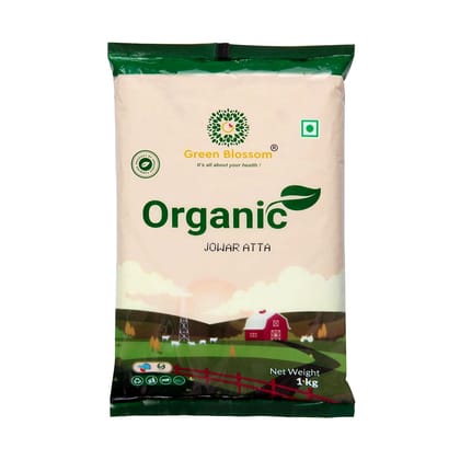 Organic Jowar Atta / Sorghum Flour - 1 Kg (Pack of 1) I Green Blossom (Weight - 1kg) by green blossom agritech ventures private limited