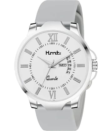 HMTr Light Grey Silicon Analog Men's Watch