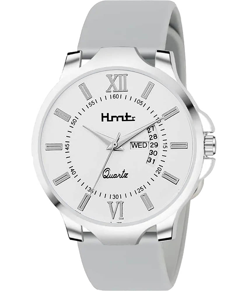 HMTr Light Grey Silicon Analog Men's Watch
