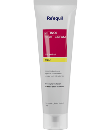 Re'equil 0.1% Retinol Night Cream for Wrinkles & Skin Tightening 30gm ( Pack of 1 )