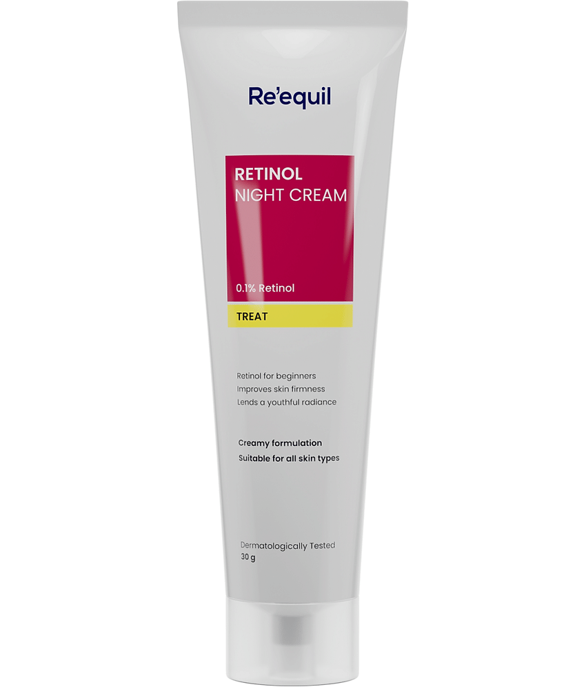 Re'equil 0.1% Retinol Night Cream for Wrinkles & Skin Tightening 30gm ( Pack of 1 )