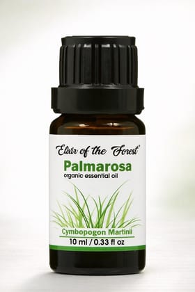 Elixir of the Forest Palmarosa Essential Oil 10 ml | Pure Aromatherapy | Skin and Mood Care