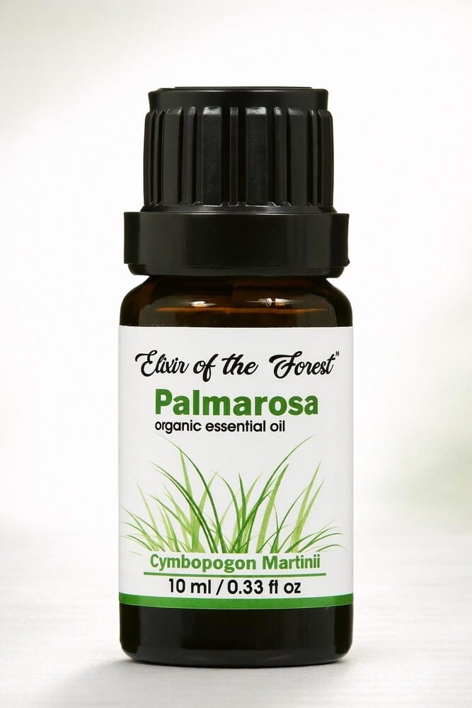 Elixir of the Forest Palmarosa Essential Oil 10 ml | Pure Aromatherapy | Skin and Mood Care