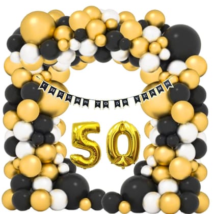 Happy 50th Birthday Decorations Combo Kit - 33 pcs