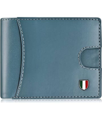 GIOVANNY - Blue Faux Leather Men's RFID Wallet ( Pack of 1 )