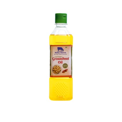 Milky Haven Cold Pressed Groundnut/Peanut Oil 500 ml Milky Haven Cold Pressed Groundnut/Peanut Oil 500 ml