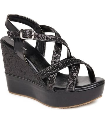 Marc Loire Black Wedges Heels