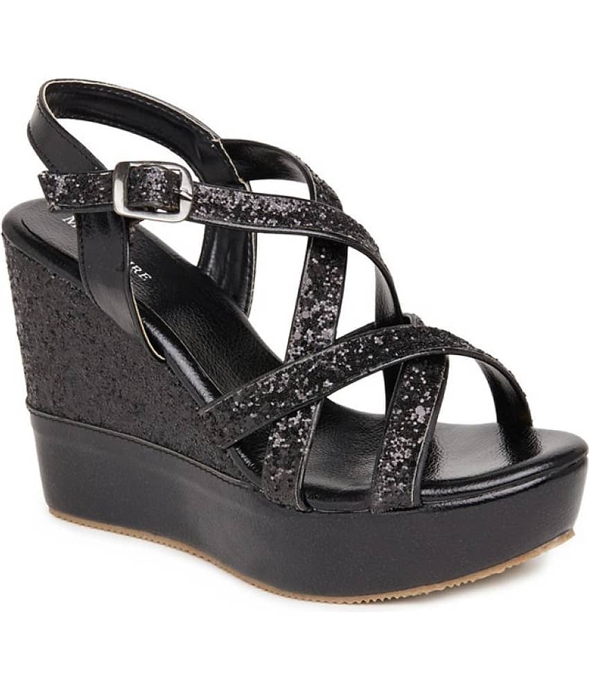 Marc Loire Black Wedges Heels
