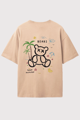 Invincible Bear- Oversized T-Shirt-XS