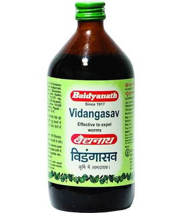 Baidyanath Vidangasava Effective To Expel Worms Liquid 450 Ml Pack of 2
