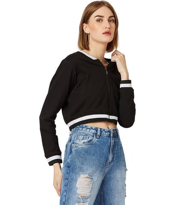 Miss Chase Cotton Black Bomber Jackets