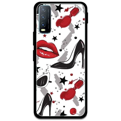 Swiftie Collage - Glossy Metal Silicone Case For Vivo Models-Vivo Y20