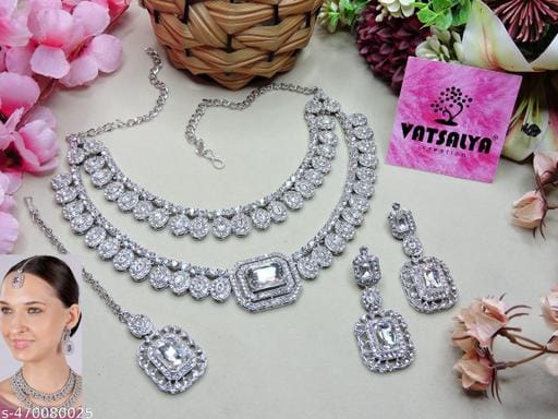 2 Layer Elegant Partywear Necklace Set