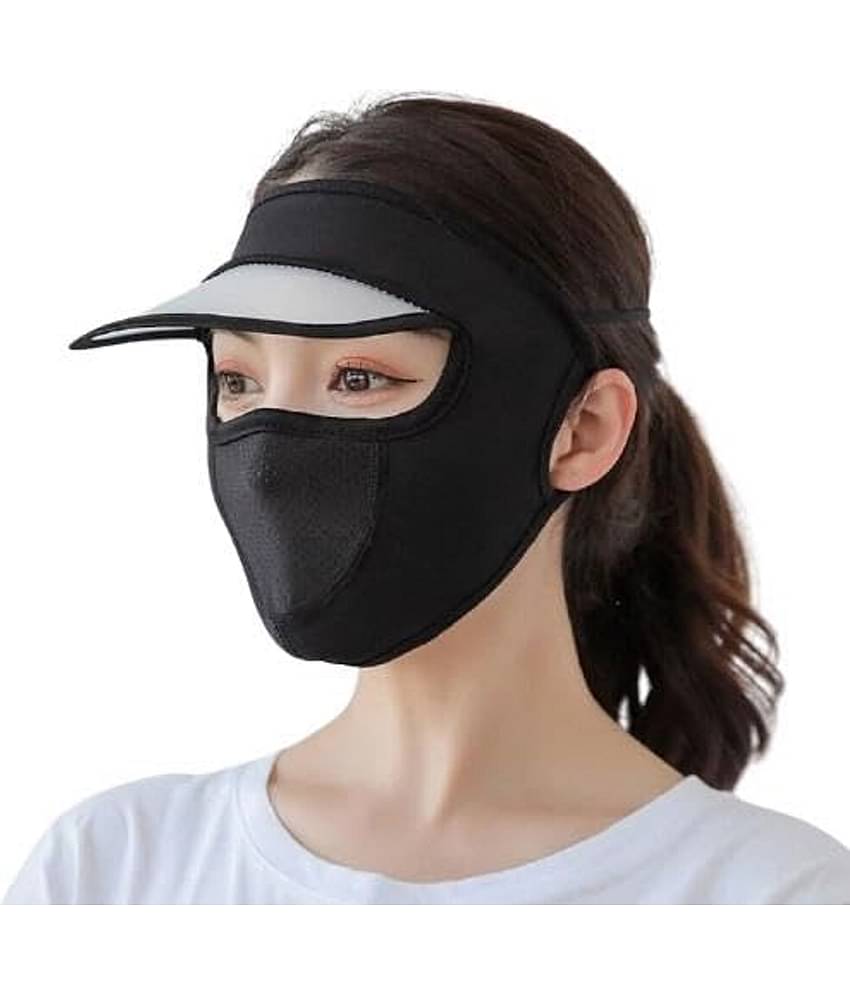 Sun Hat for Women with Face Mask Cap Mask For Summer Outdoor Cycling Uv Sun Protection Block Hat Protection Face Cover Scarf Breathable Face Cover Silky Cooling Sun Visor for Bike Cycling