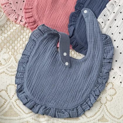 Washable  & Resuable Baby Bibs👶🏻˖☆(Pack Of 3)