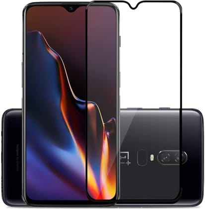 PLUGTECH Advanced Tempered Glass With Anti-Explosion 9H Hardness Edge-To-Edge Coverage Screen Guard for OPPO 6T