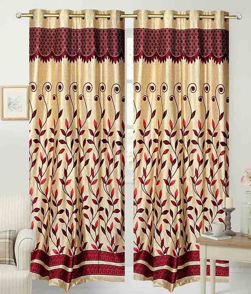 Tanishka Fabs Blackout Curtain ( Pack of 1 ) - Multi Color