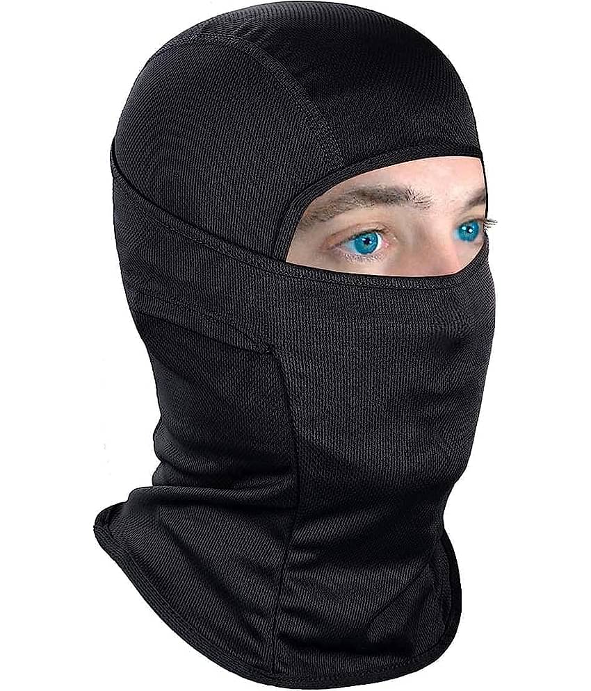 PROGIENCE - Black Anti-Pollution Face Cover Balaclava Mask ( Pack of 1 )