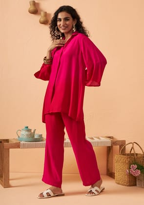 Fuchsia Breeze Co-ord Set-S