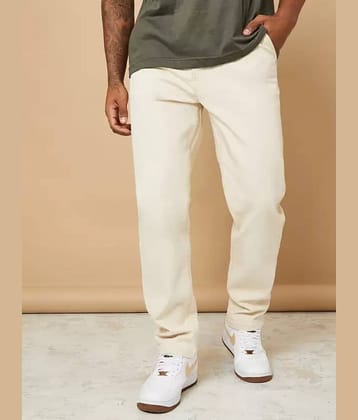 Niffer Fashion Clean Look Men's Jeans - Cream ( Pack of 1 )