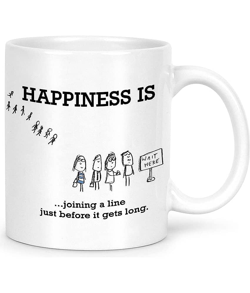 Idream Quote Printed Ceramic Coffee Mug 1 Pcs 330 mL