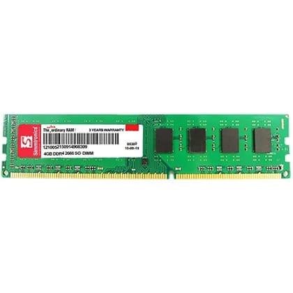 Simmtronics 4GB DDR4 Ram for Desktop 2666 Mhz with 3 Years Warranty