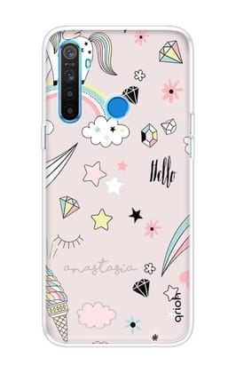 Unicorn Doodle Soft Cover For Realme 5s