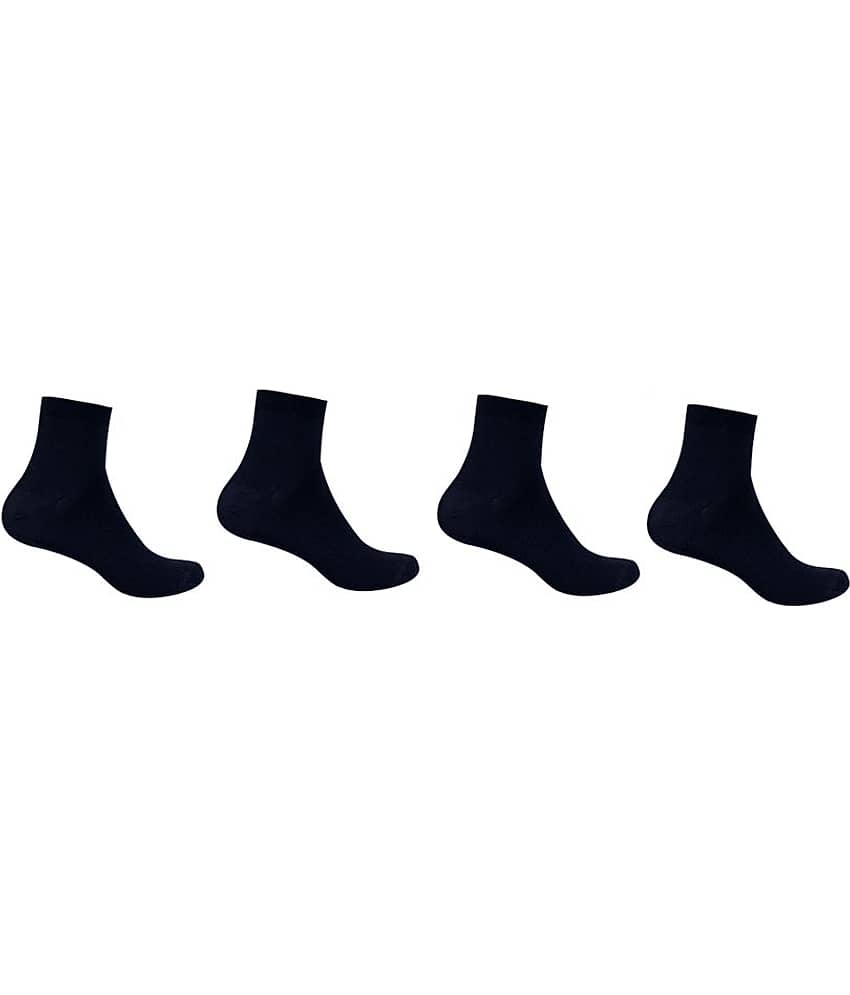 Galaxy Shoes Navy Formal Ankle Length Socks For Men - Pack of 4 Pairs