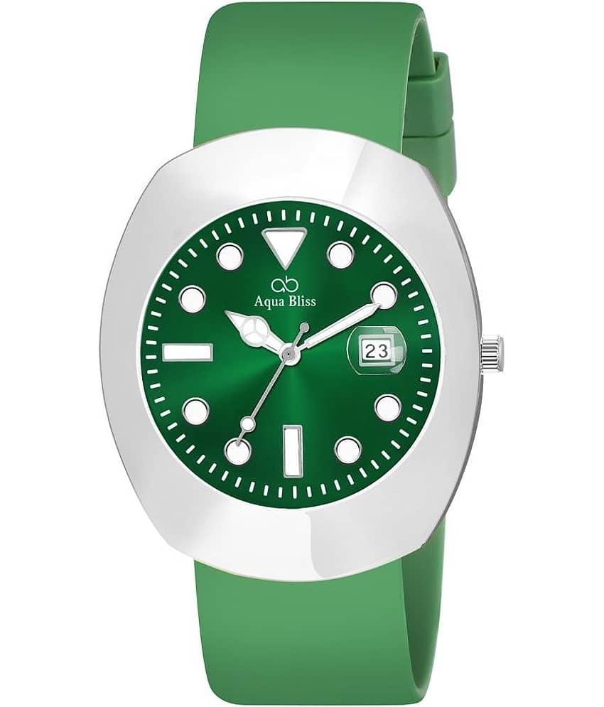AQUA BLISS - Green Silicon Analog Men's Watch
