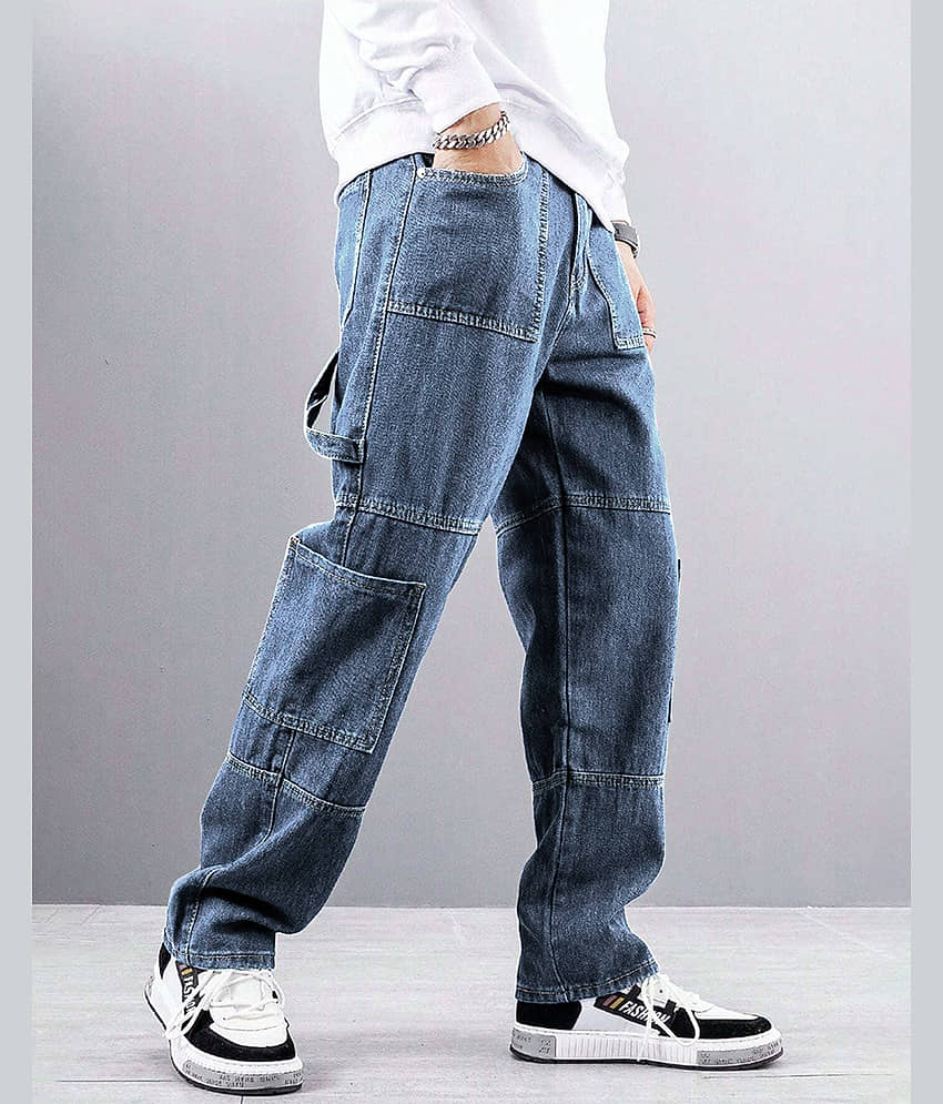 Eyebogler Relaxed Clean Look Men's Jeans - Blue ( Pack of 1 )