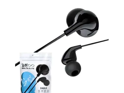 Walta Elite Swar Wired Earphone- Black Walta Elite Swar Wired Earphone- Black