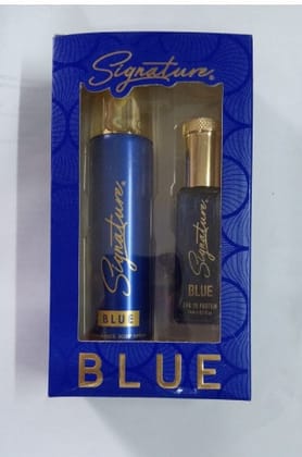 SIGNATURE GIFT BOX PACK OF DEO 70ML+ PERFUME  20ML Blue