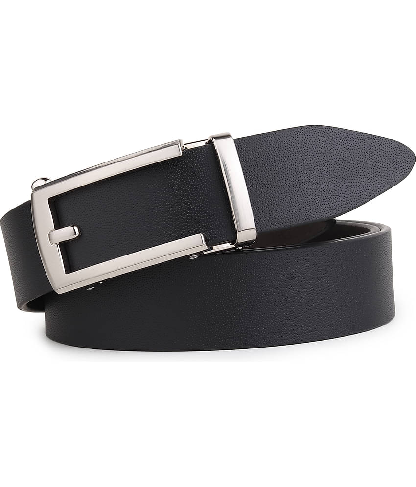 SUNSHOPPING - Black 100% Leather Men's Formal Belt ( Pack of 1 )