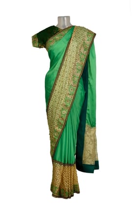 Georgette Silk  Saree