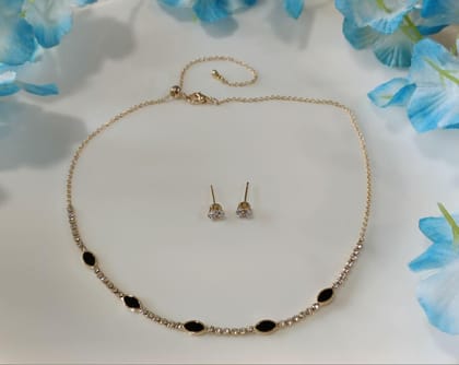 Silver/Gold/Rose Gold Plated Choker Necklace- NK 2460