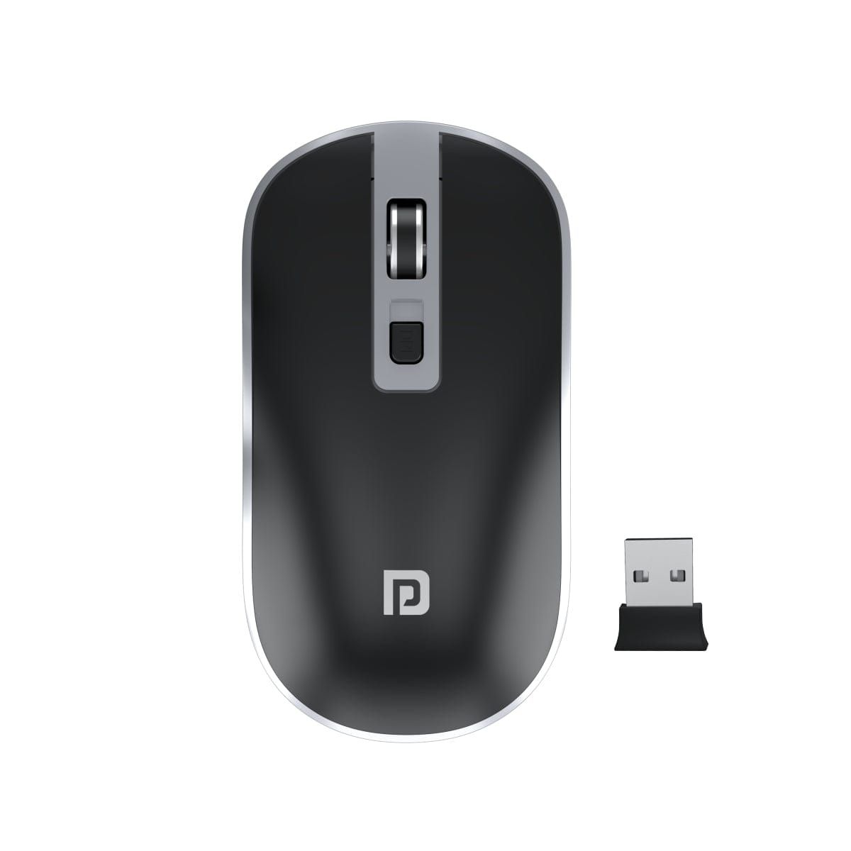 Portronics Toad 14 Wireless Mouse, 2.4 GHz with USB Nano Dongle, up to 1400 Adjustable DPI and Dual-Function Scroll Wheel for Laptops, PCs, MacBooks