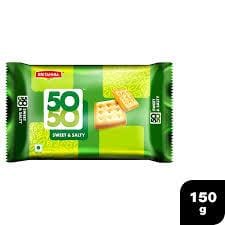 BRITANNIA 50-50 SWEET SALTY BISCUITS 150G