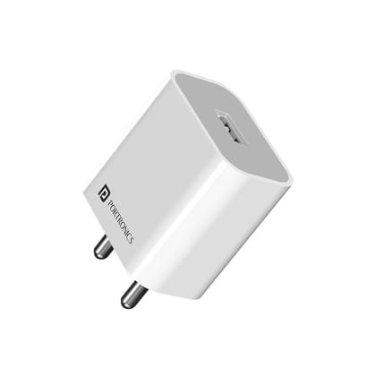 Portronics Adapto 12 C 2.4A 12W Fast Wall Charger (White)