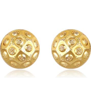 Vighnaharta Allure Beautiful Earrings Feminine Glittering Gold Plated Screw back stud earring for Women and Girls VFJ1496ERG