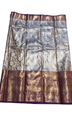 Elegant Gray and Maroon Pattu Saree Bhavani Collection Elegant Gray and Maroon Pattu Saree Bhavani Collection