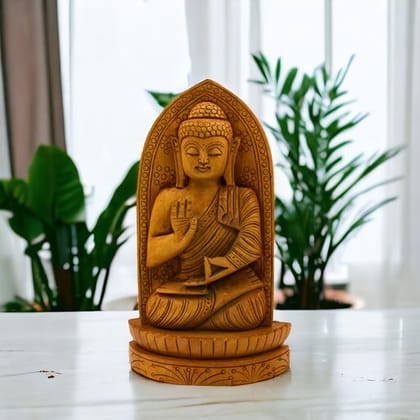 Wooden Idol of Lord Buddha Wooden Idol of Lord Buddha