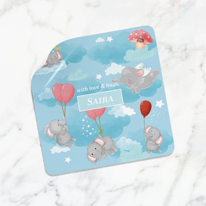 Red Balloon Ellie Gift Sticker - set of 24-Blue Skies
