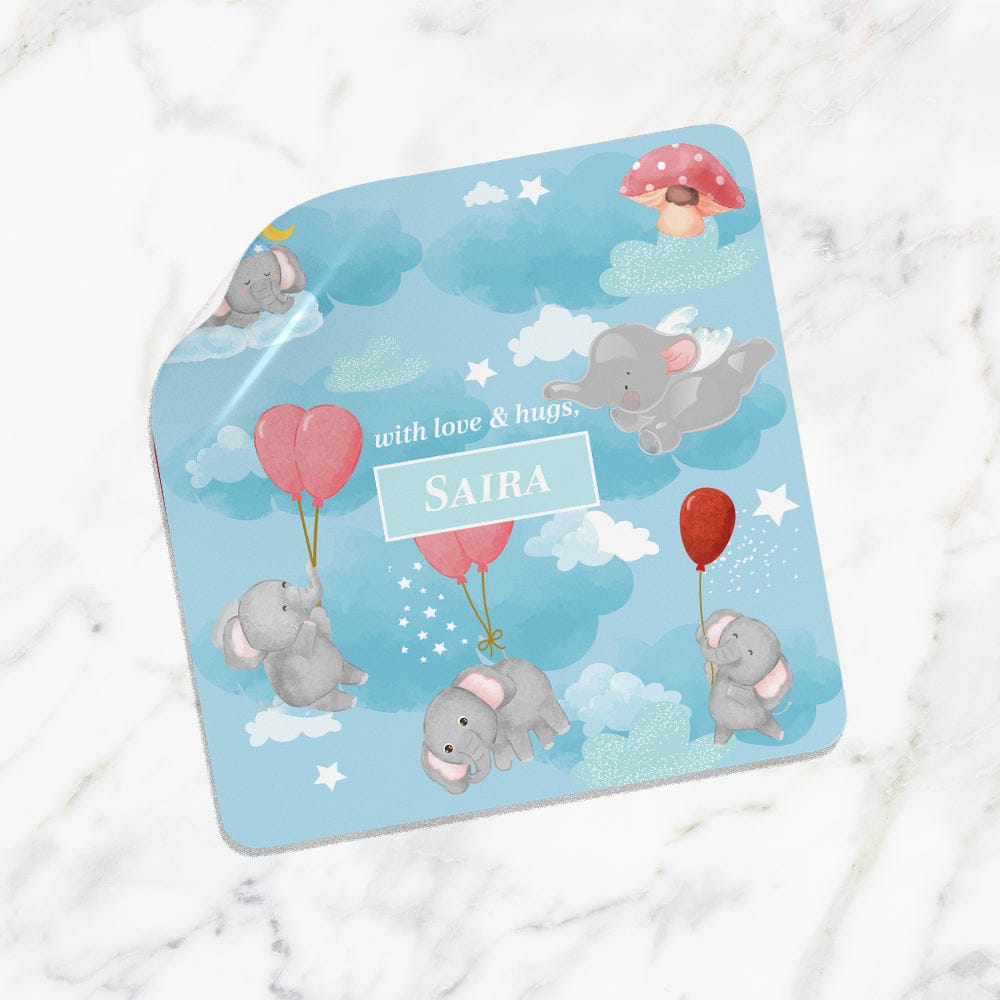 Red Balloon Ellie Gift Sticker - set of 24-Blue Skies