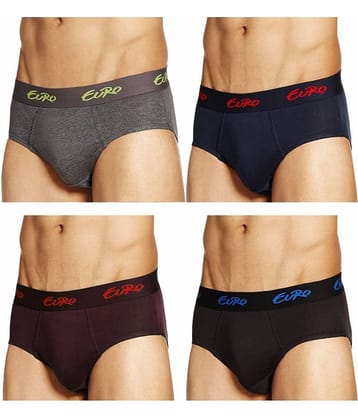 Euro Multi Brief Pack of 4