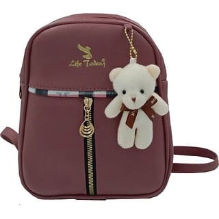 Life Today Backpack Fashion Vegan Leather Small Daypacks Purse for Girls and Women Waterproof Daypack (Purple, 3 L)